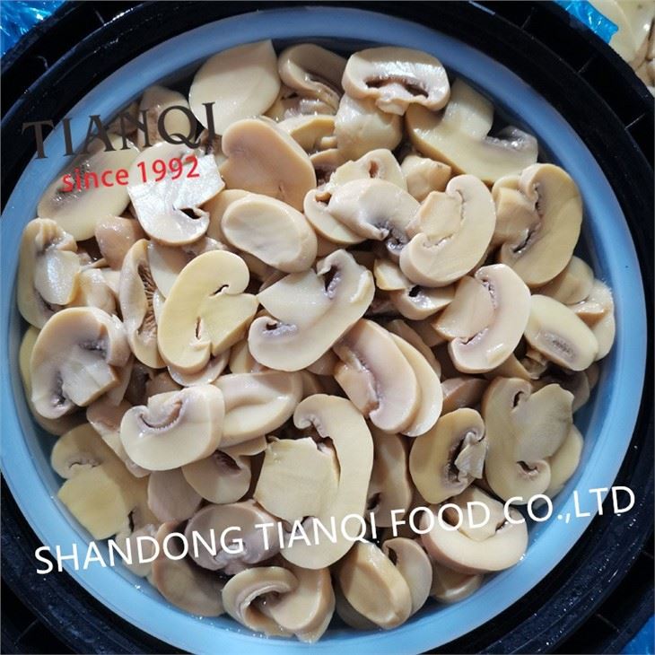 Factory mushroom in vinegar in Big Drums